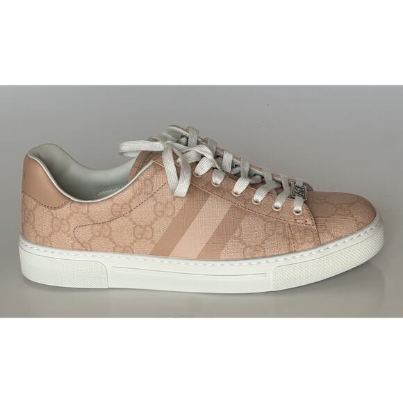 Gucci Women’s GG Supreme Ace Tonal Web Sneakers 9.5 US (39.5 Euro) 812026 NIB - Picture 4 of 15